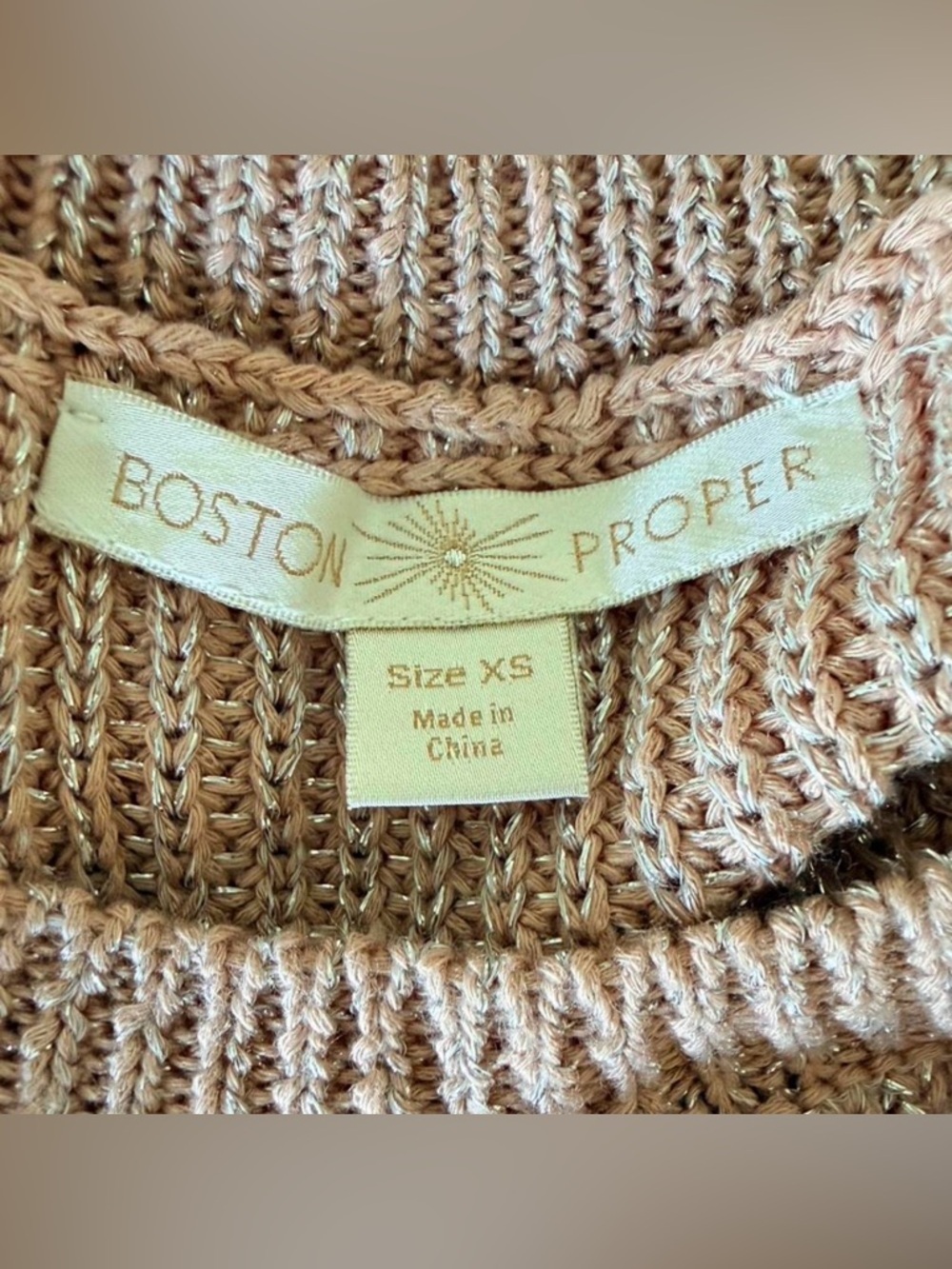 Boston Proper Sleeveless Ribbed Tank in Dusty Rose - Picture 5 of 6
